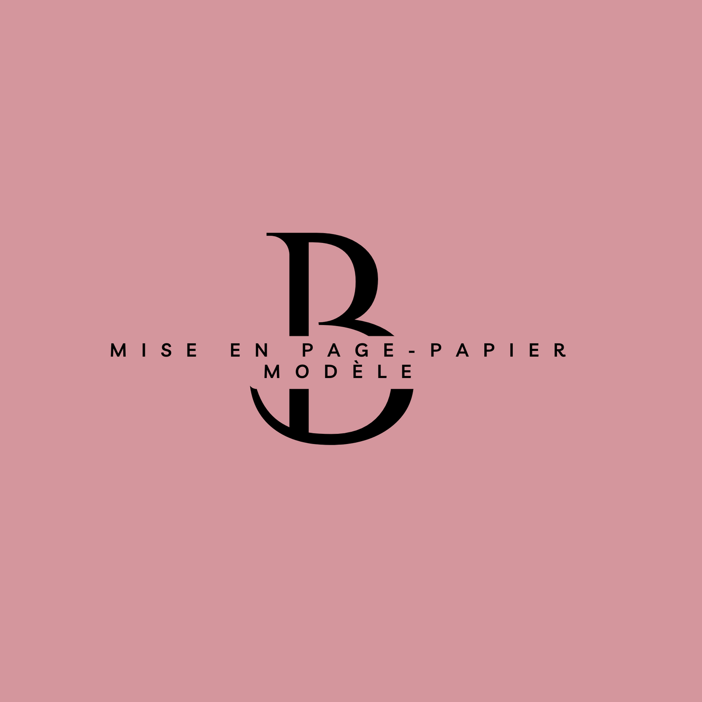 Mise en page (modèle pré-fabriqué B) — Papier