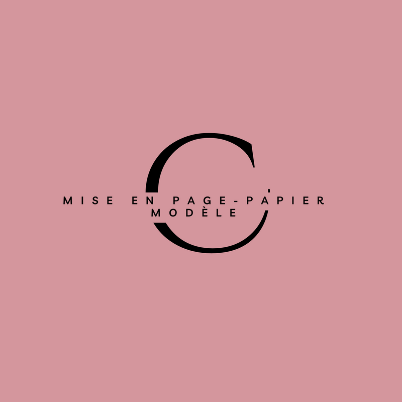 Mise en page (modèle pré-fabriqué C) — Papier