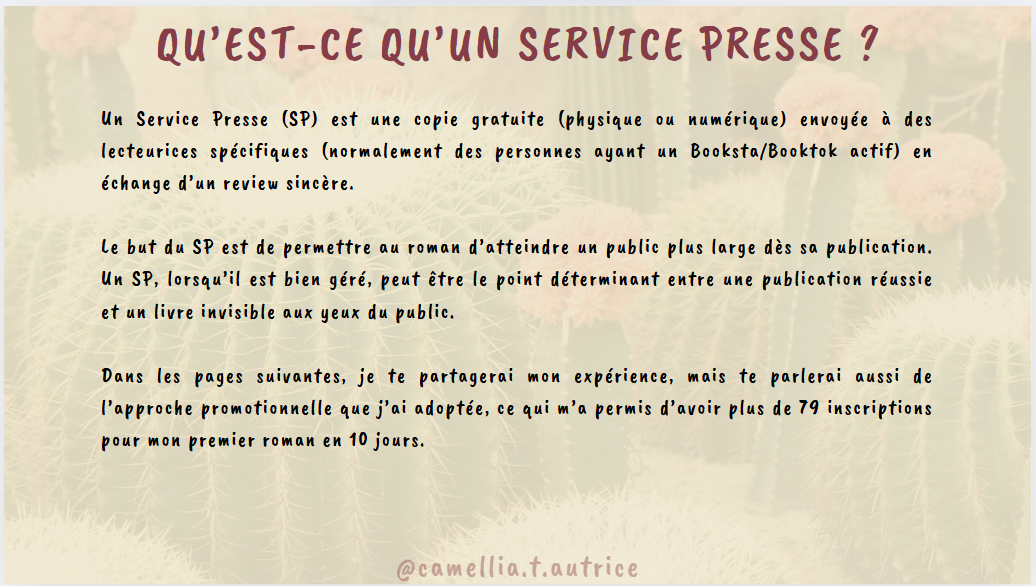 🌵BIEN GÉRER SES SERVICES PRESSES🌵
