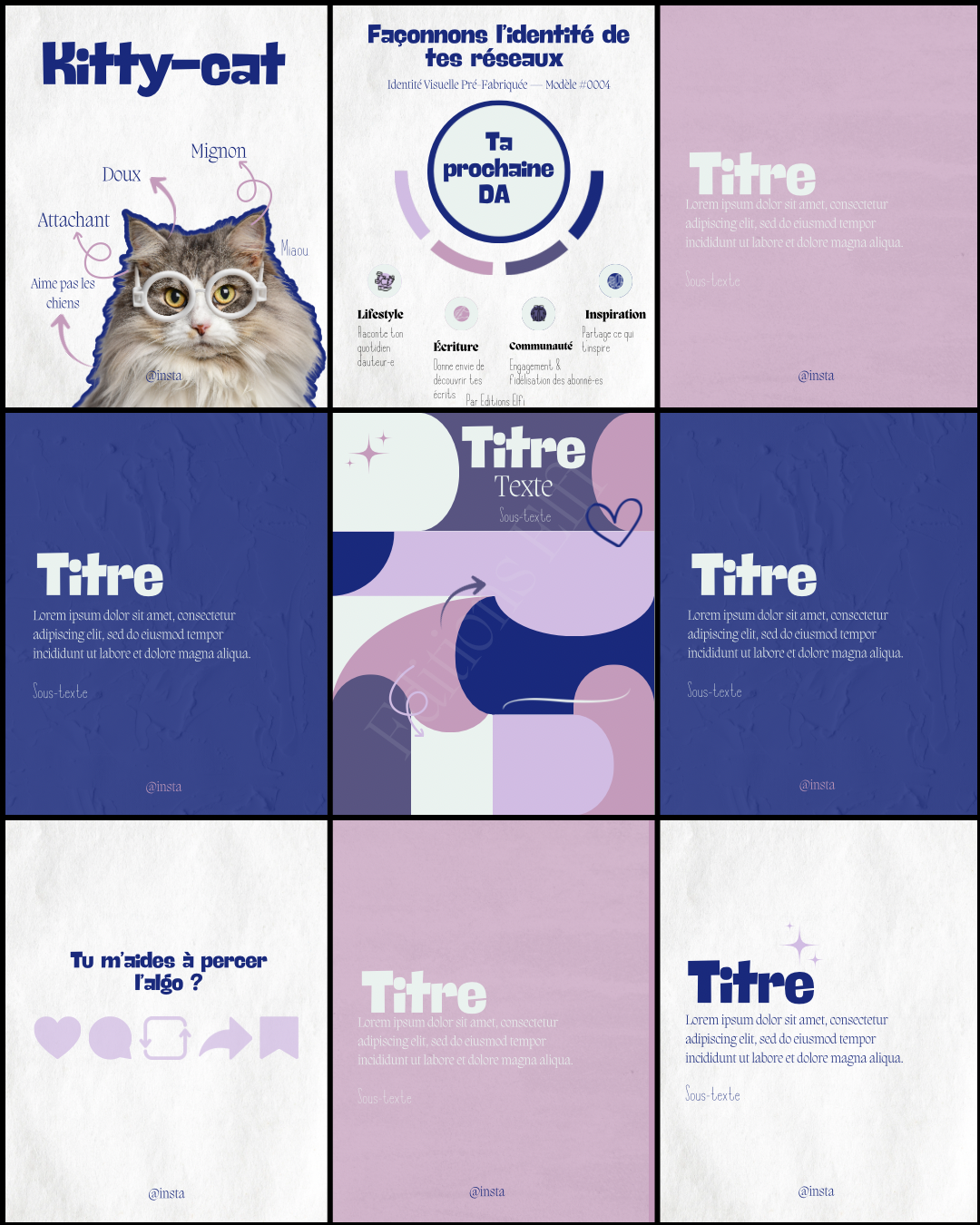 Découvrez une identité visuelle pré-fabriquée spécialement conçue pour les auteur·ices indépendant·es qui souhaitent professionnaliser leur image de marque sans y passer des heures.
Ce kit complet et prêt à l’emploi inclut des templates graphiques professionnels, une palette de couleurs harmonieuse, ainsi que des typographies soigneusement sélectionnées pour refléter votre univers littéraire et renforcer la cohérence de votre communication.

Auto-édition. Services Elfi 