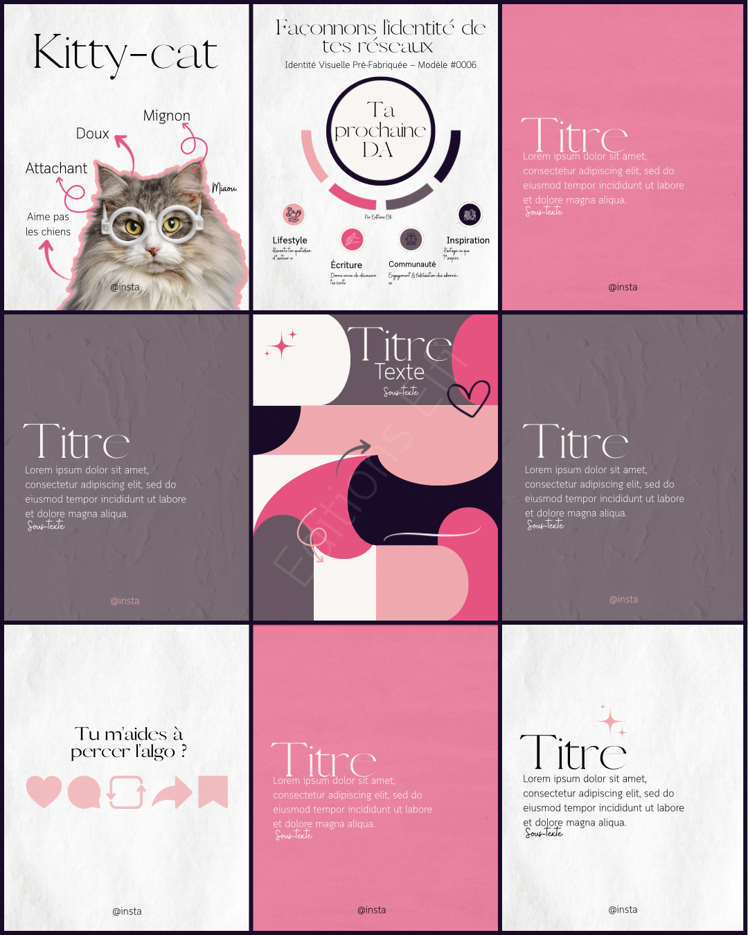 Découvrez une identité visuelle pré-fabriquée spécialement conçue pour les auteur·ices indépendant·es qui souhaitent professionnaliser leur image de marque sans y passer des heures.
Ce kit complet et prêt à l’emploi inclut des templates graphiques professionnels, une palette de couleurs harmonieuse, ainsi que des typographies soigneusement sélectionnées pour refléter votre univers littéraire et renforcer la cohérence de votre communication.

Auto-édition. Services Elfi 